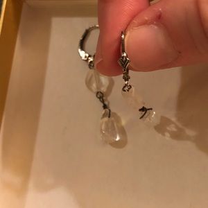 Hand made crystal earrings. Sterling